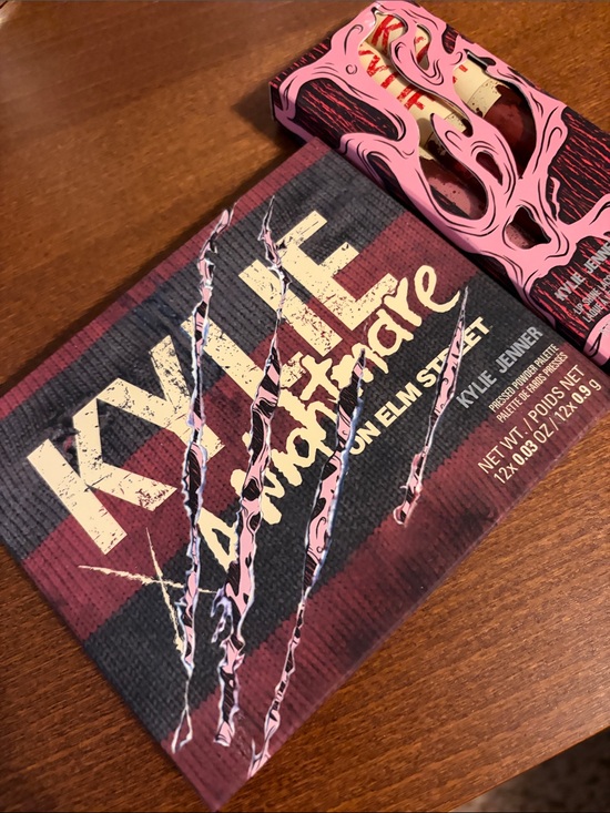 Kylie Cosmetics Other - KYLIE A Nightmare on Elm Street Eyeshadow Palette and Lipshine- Burgundy & Pink